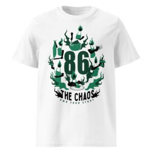 Unisex organic ribbed neck t-shirt